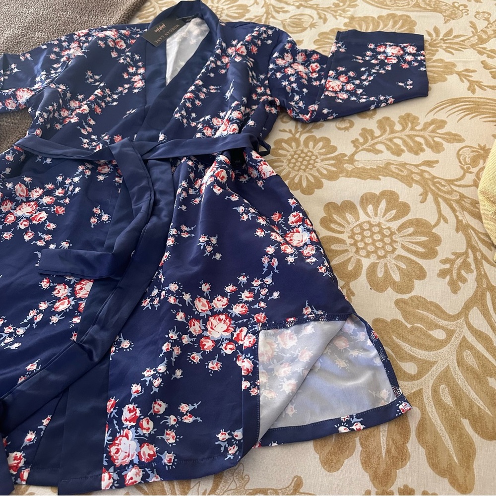NWT Morgan Lane Short Robe - Picture 6 of 11